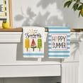 thumbnail image 3 of Ice Cream Watermelon Happy Summer Kitchen Towels Dish Towels, 18x26 Inch Seasonal Summer Decoration Hand Towels Set of 2, 3 of 6