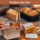 thumbnail image 4 of Molde para hornear Yuarrent Herramientas rectangulares Acero al carbono 230g Oro con Tapa, 4 of 6