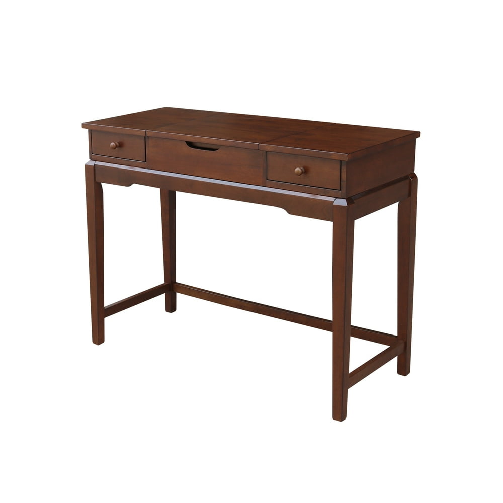 Solid Wood Vanity Table in Espresso