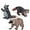 1 Set (3 Pcs), variant on Ksopiavobs Realistic Raccoon Figurine Plastic Raccoon Family Set Wild Animal Figurine Set for Collection Science Educational Prop Desktop Decoration, Pack of 3