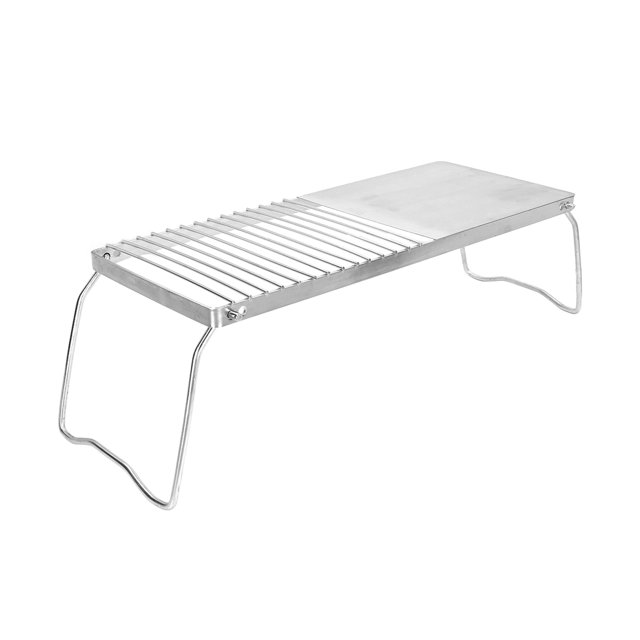 Grille de Cuisson, Plaque de Grill BBQ en Acier Inoxydable Antirouille Multifonctionnelle avec Sac de Rangement pour Barbecue
