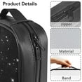 thumbnail image 6 of FKELYI PU Leather Bible Cover with Handle Book Cover Blue Butterfly Dreamcatcher Moon Print Zippered Church Bible Bag for Prayer Christian Bag Book Carrier Organizer Holder, 6 of 6