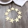 thumbnail image 6 of HORIALENCE 25Pcs Star Shape Wood for Diy Craft Projects and Scrapbooking Supplies in Khaki, 6 of 8