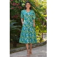 thumbnail image 3 of Multicolor Cotton Floral Printed Fit & Flare Dress, 3 of 9