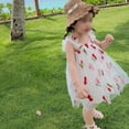 thumbnail image 5 of Laklulu Vestido para bebés y niñas pequeñas, Vestido sin Mangas de Princesa de Tul para bebés, Vestido sin Mangas, Falda con Tirantes de Malla, Blanco, 100 cm, 5 of 5
