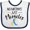 White and Navy, variant on Inktastic No Mistakes, Just Miracles Down Syndrome Awareness Boys or Girls Baby Bib