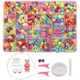 thumbnail image 1 of Bead Bracelet Making Kit with Mixed Color Letter Fish Star Flower Candy Beads Acrylic Spacer, 1 of 8