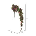 thumbnail image 4 of Vickerman 43" Artificial Green and Red Leaf Hanging Bush., 4 of 5