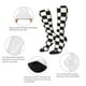 thumbnail image 3 of Fotbe Black and White Checkerboard Calcetas Divertidas Estampadas para Hombre y Mujer, Calcetas de Algodón hasta la Rodilla para Caminar, Correr, Enfermería y Embarazo, 3 of 6