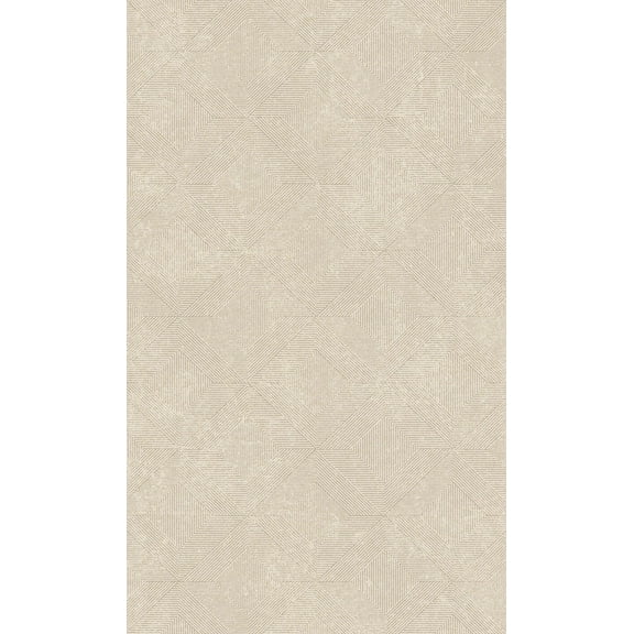 Beige Soft Diamond Geometric Printed Non-Woven Non-Pasted Textured Wallpaper 57 Sq. Ft.