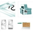 thumbnail image 4 of Lot de 30 Pinces à Ressort en Métal pour Canapé, Pinces à Ressort pour Meubles avec 5 Trous, Pièces de Rechange pour Meubles Rembourrés, Pièces de Rechange pour Canapé, 4 of 5