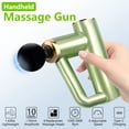 thumbnail image 4 of Syenll Massage Gun, Massage Gun Deep Tissue, Percussion Massage Gun with 4 Heads and 6 Speeds, Handheld Massager for Athletes Pain Relief, Green, 4 of 8