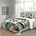 thumbnail image 2 of YJHDM Home Textile Bohemian Style Bedding Set 3D Maple Leaf Graphic Duvet Cover Pillowcases 2/3pcs, 2 of 9