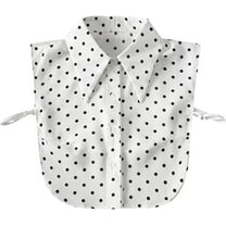 Camicover Chiffon Detachable Fake Collar,Half Shirt Blouse Dickey Collar Faux False Collar Elegant for Women Girls