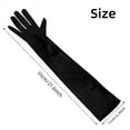 thumbnail image 2 of Scheam 21.6" Long Party Gloves,Black Satin Elbow Gloves,Women Stretchy Gloves,1920s Opera Gloves,for Bridal Prom Tea Party Costumes Dance Formal Dress 1 Pair, 2 of 7