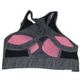 thumbnail image 2 of Victoria's Secret Pink High Neck Ultimate Mesh Racerback Sport Bra Color Marl Gray Size Medium NWT, 2 of 2