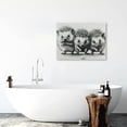 thumbnail image 5 of ONETECH Cute Hedgehog Canvas Painting Wall Art Black And White Animal Poster Print Artwork Picture for Bedroom Room Decor 20x16inch, 5 of 6