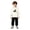 White-C, variant on Halloween Hoodie Girls Boys Long Sleeve Loose Fit Printed Sweatshirt with Pocket Winter Outerwear