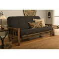 thumbnail image 2 of Pemberly Row Futon with Linen Fabric Mattress in Walnut and Charcoal Gray, 2 of 3