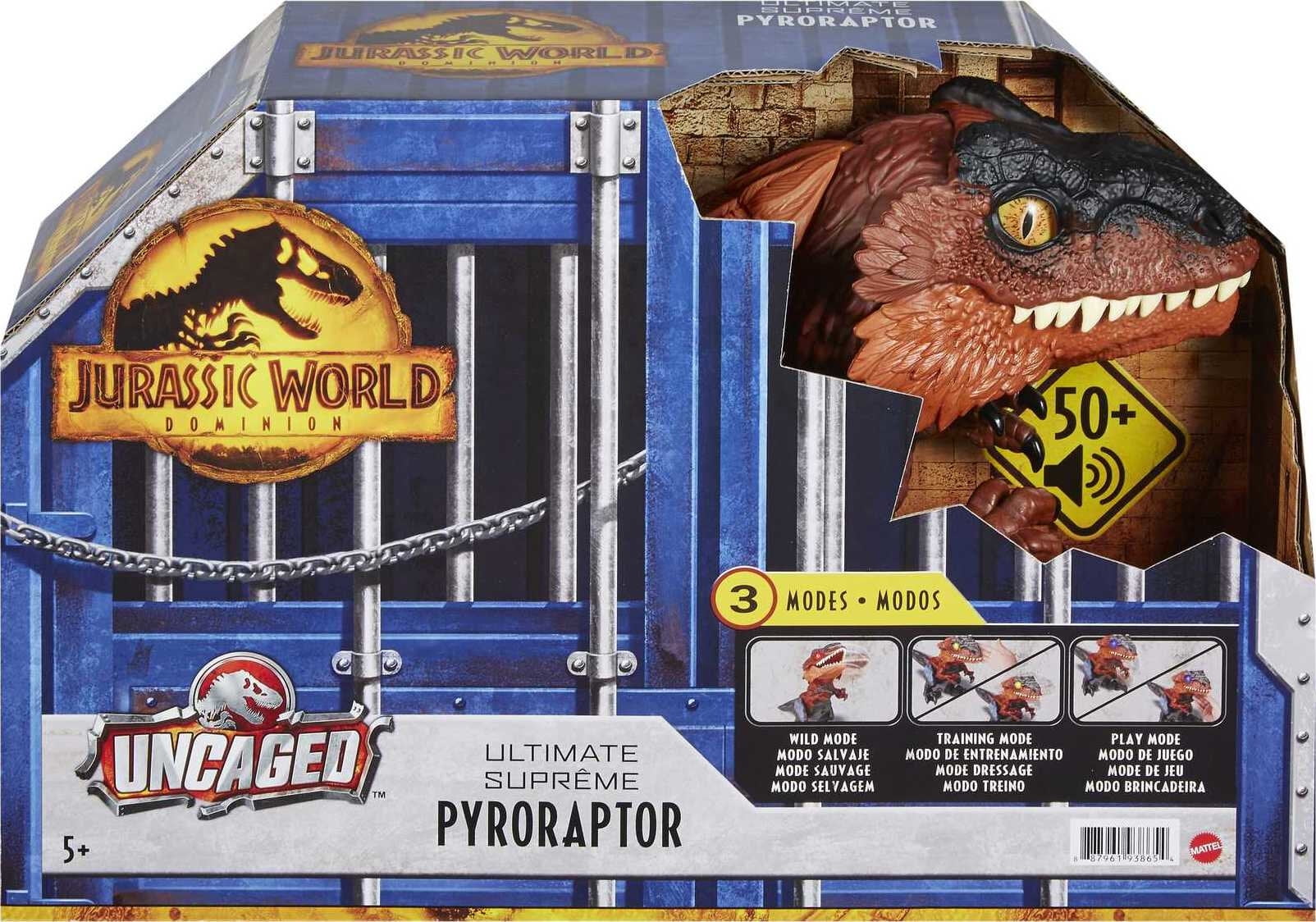 Buy Jurassic World Dominion Uncaged Ultimate Pyroraptor Interactive