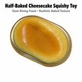 thumbnail image 2 of Half-Baked Cheesecake Squishy Toy with Slow Rising Foam and Baked Texture, 1-Pack, Golden Yellow, for Relaxation And, Sensory Squeeze Toy, 2 of 3
