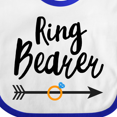thumbnail image 4 of Inktastic Ringbearer with Arrow Boys Baby Bib, 4 of 4