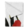 thumbnail image 2 of Spanish Soft Flannel Fleece Throw Blanket, Bullfighter in Action Arena Matador Historical Sports Latin Culture, Cozy Plush for Indoor and Outdoor Use, 50" x 60", Black Vermilion Yellow, by Ambesonne, 2 of 5