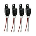 thumbnail image 1 of Unique Bargains DC 12V 40A SPST 4 Pin Automotive Car Relay with 4 Wires Harness Socket 4pcs, 1 of 7
