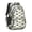 Dinosaur and Silhouette, variant on Dinosaur and Pineapple White Pattern Cute School Backpack Bag with Padded Back and Adjustable Shoulder Straps 16.9 X 12.6 X 5.9 Inches