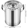 thumbnail image 2 of Portable Small Smokeless Barbecue Charcoal Barrel Grill Stainless Steel kebabs Charcoal Grill Surround Roasting Oven with 16Skewers and Barbecue Grill for Travel Outdoor Cooking and BBQ, 2 of 12