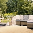 thumbnail image 4 of SAFAVIEH Courtyard Catherine Geometric Indoor/Outdoor Area Rug, Natural/Gold, 5'3" x 7'7", 4 of 10