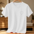 thumbnail image 4 of Mooqilaa Girls T Shirts, Fashion Crew Neck Printed Short Sleeve Kids Summer Tops White Size 9-10T, 4 of 4