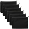 thumbnail image 2 of Aspire 6-Pack Multi-Purpose Cotton Canvas Bags, 7 x 5 Inch DIY Craft Pouches - Black, 2 of 4