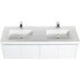 thumbnail image 3 of Blossom Bern 60" Wall Mounted Bathroom Vanity with Double Sink | Floating Cabinet | Soft-Close Doors, 3 of 10