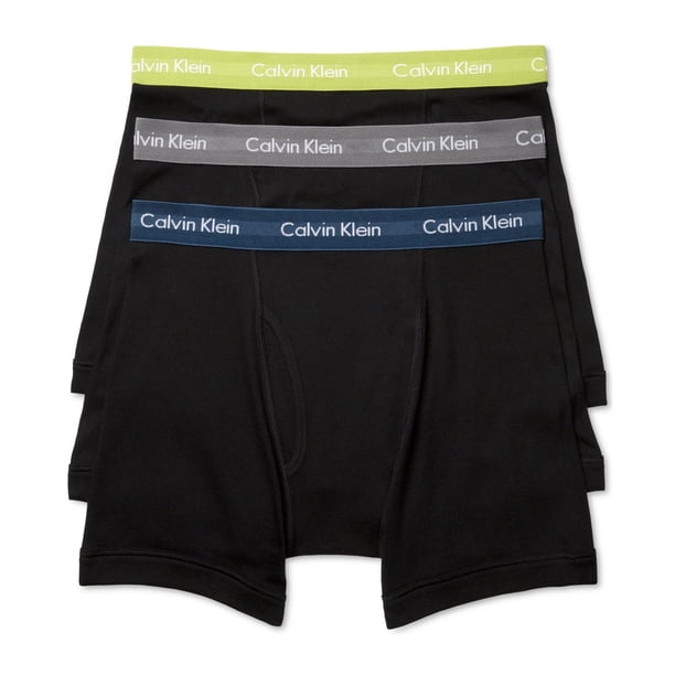 Calvin Klein - Pack de 3 calzoncillos de algodón para hombre, multicolor, pequeño