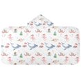 thumbnail image 2 of joogoo Christmas Xmas Whales Kids Hooded Beach Towel Baby Bath Towel 23.5"x50", 2 of 7