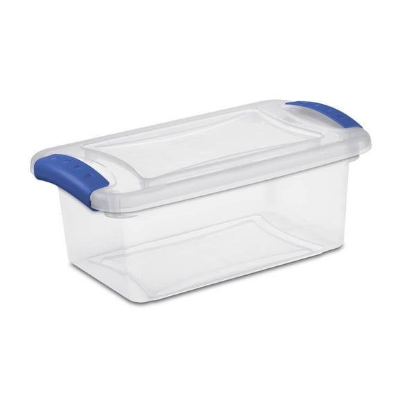Caja Multiusos Sterilite Plástico 6.6 L con Broches Transparente