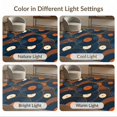 thumbnail image 7 of ODIKA 6'x9' Ultra-Soft Area Rug, Retro Vintage Music Sound Recording Motif Abstract Geometric None Washable, Bare feet friendly, Silk-Touch for Guest Room, Bedroom, 7 of 7