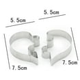 thumbnail image 5 of Heart Shape Cookie Cutter, Wear-resistant Cake Mold Widely Use 304 Stainless Steel Heart Shaped DIY Cookie Mould for Home, 5 of 8