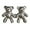 Silver, variant on Tnobhg 1 Pair Belt Buckles Cartoon Bear Shape Waist Adjustment Waist Fixed Clips Brooched Skirt Cardigan Pin Pants Waist Stainless Pants Waist Fixers