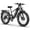 Black, variant on Fat Tire Dirt Bike for Adults, Peak 8000W Dual Motor 52V 30Ah 100 Miles, 26"x4" Hydraulic Brakes Full Suspension AWD 7 Speed UL 2849