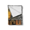 thumbnail image 2 of Live Laugh Love Soft Flannel Fleece Throw Blanket, Saying Promoting the Values of Human Life in Colorful a Pattern, Cozy Plush for Indoor and Outdoor Use, 60" x 80", Multicolor, by Ambesonne, 2 of 5