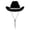 #01A, variant on Women's Western Cowboy Hat Rhinestone Cowboy Cowgirl Hat Glitter Wide Brim Felt Fedora Hats Unisex Rolled up Caps Black One Size