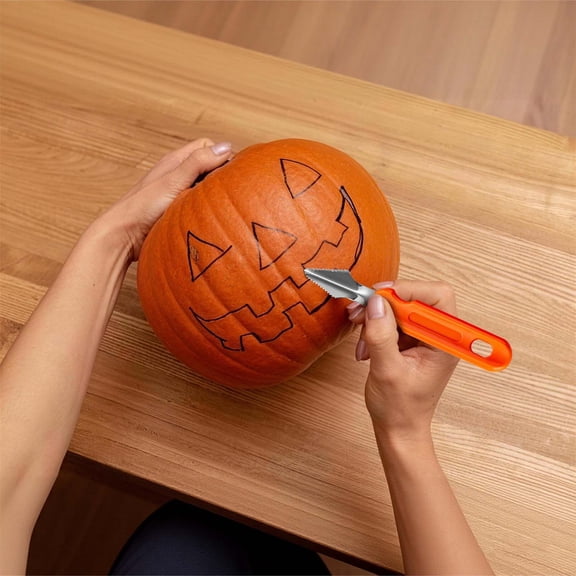 Clearance Under $8 10-Piece Pumpkin Carving Tool Set – Stainless Steel Halloween Carving Kit with Storage Bag for DIY Decor & Baking, 1 Set
