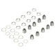 thumbnail image 1 of 10Pcs XLR Male Socket 4 Pin Metal Panel Mount Male Jack for Microphone Socket Sound Connector, 1 of 2