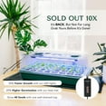 GROWFRIEND Upgraded Seed Starter MMF7 Tray with Grow Lights Heat Mat, 3