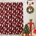 thumbnail image 5 of Christmas Tree Elk Red Buffalo Plaid Shower Curtain for Bathroom, Winter Snowflake Seamless Waterproof Shower Curtains Washable Quick Dry with Hooks Bathtub Curtains 72x72IN, 5 of 9