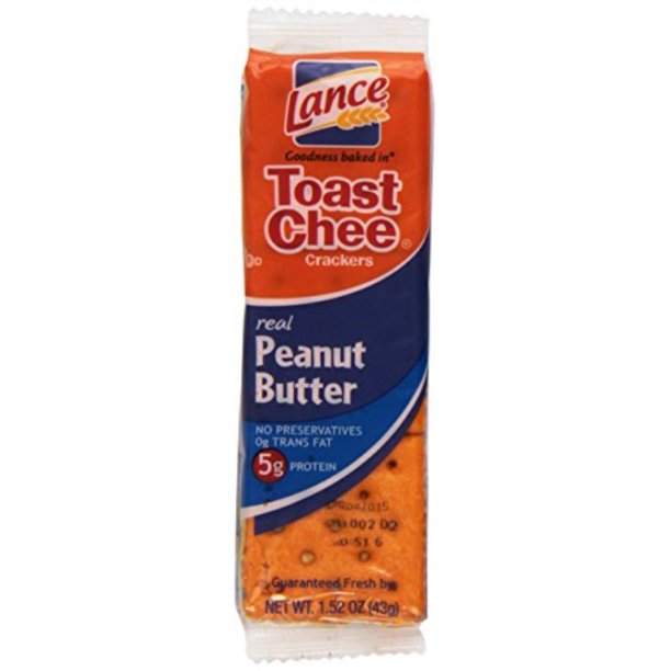 lance toast chee peanut butter crackers, 60 ounce