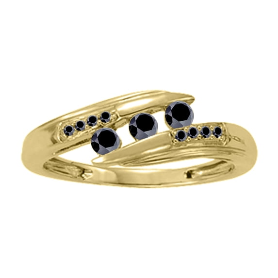 Aonejewelry 0.25Ct. Ttw Diamond Channel-Set Fashionable Ring In 14K Yellow Gold
