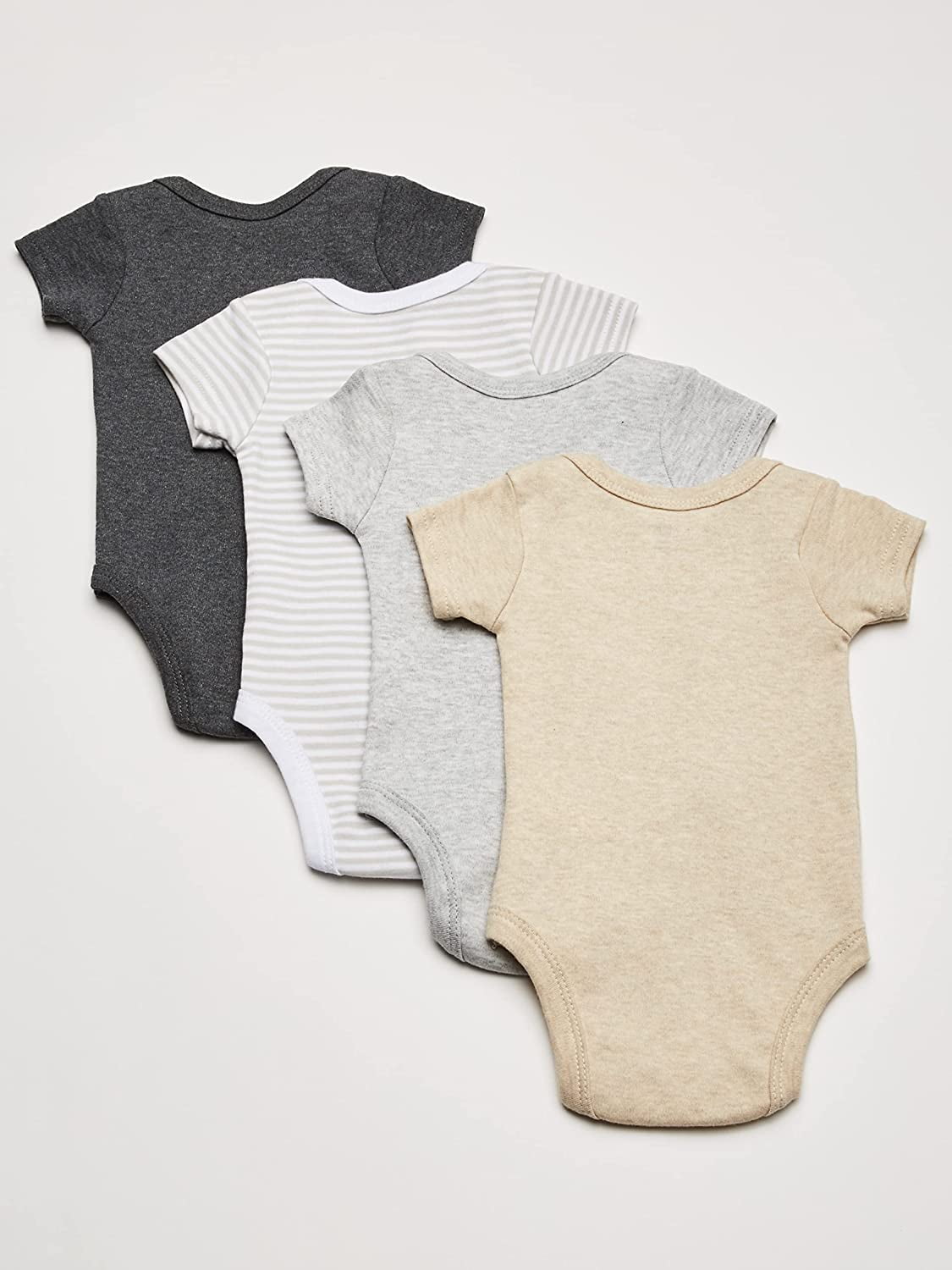 Hudson Baby Short Sleeve Bodysuits, 7-Pack, Newborn- 24 Months